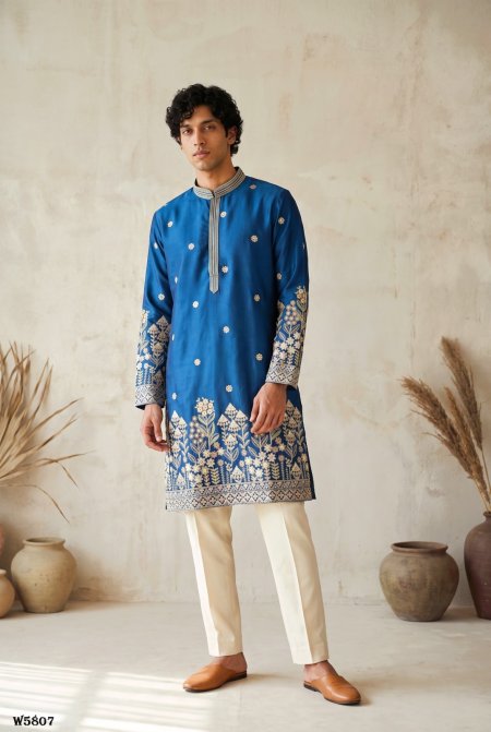 Outluk Wedding Vol 58 Silk Mens Kurta With Pajama 
